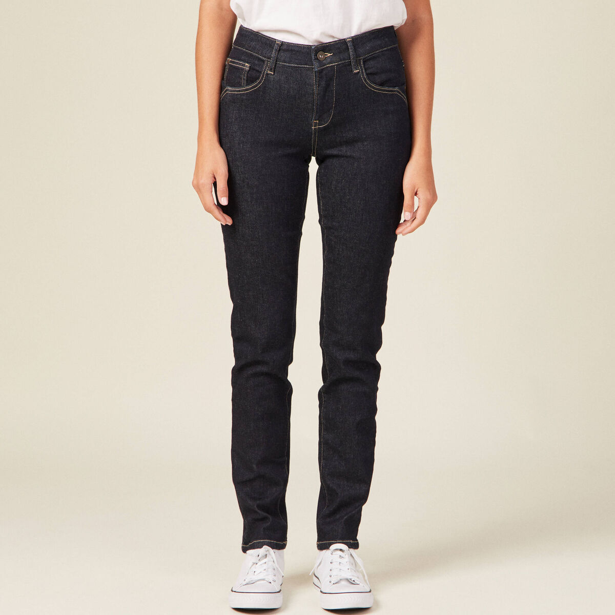 Jeans Camille - slim denim brut femme