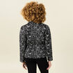 Gilet manches longues noué noir femme