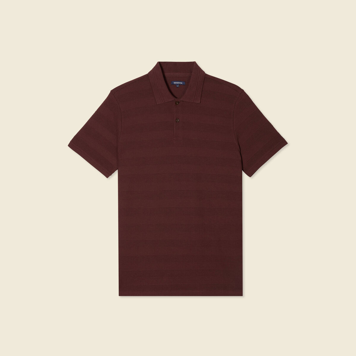 Polo manches courtes bordeaux homme