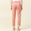 Pantalon chino velours côtelé rouge clair femme