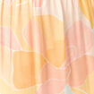 Robe longue évasée à bretelles orange clair femme