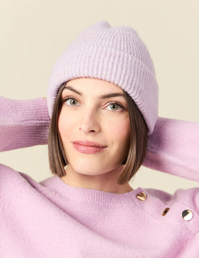Bonnet mauve femme
