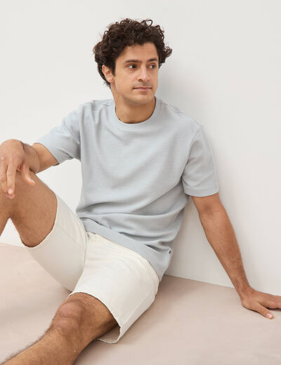 T-shirt manches courtes gris clair homme