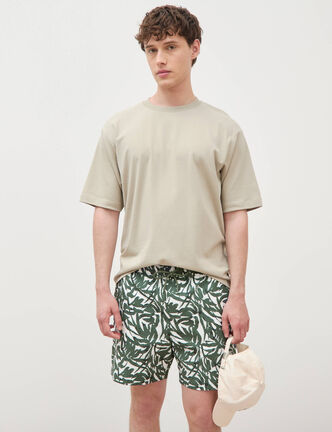 Maillot de bain doubl&eacute; vert kaki homme