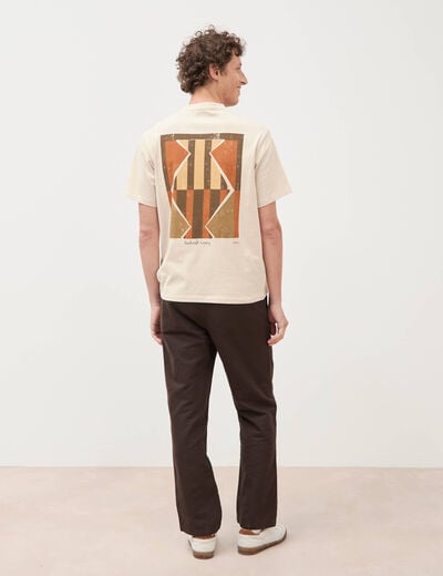T-shirt en coton sable homme