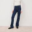 Jeans bootcut taille haute denim brut femme