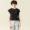 T-shirt manches courtes noir femme