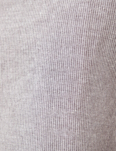 Col vareuse boyfriend manches longues marron fonc&eacute; homme