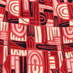 Jupe midi portefeuille fluide rouge fonc&eacute; femme