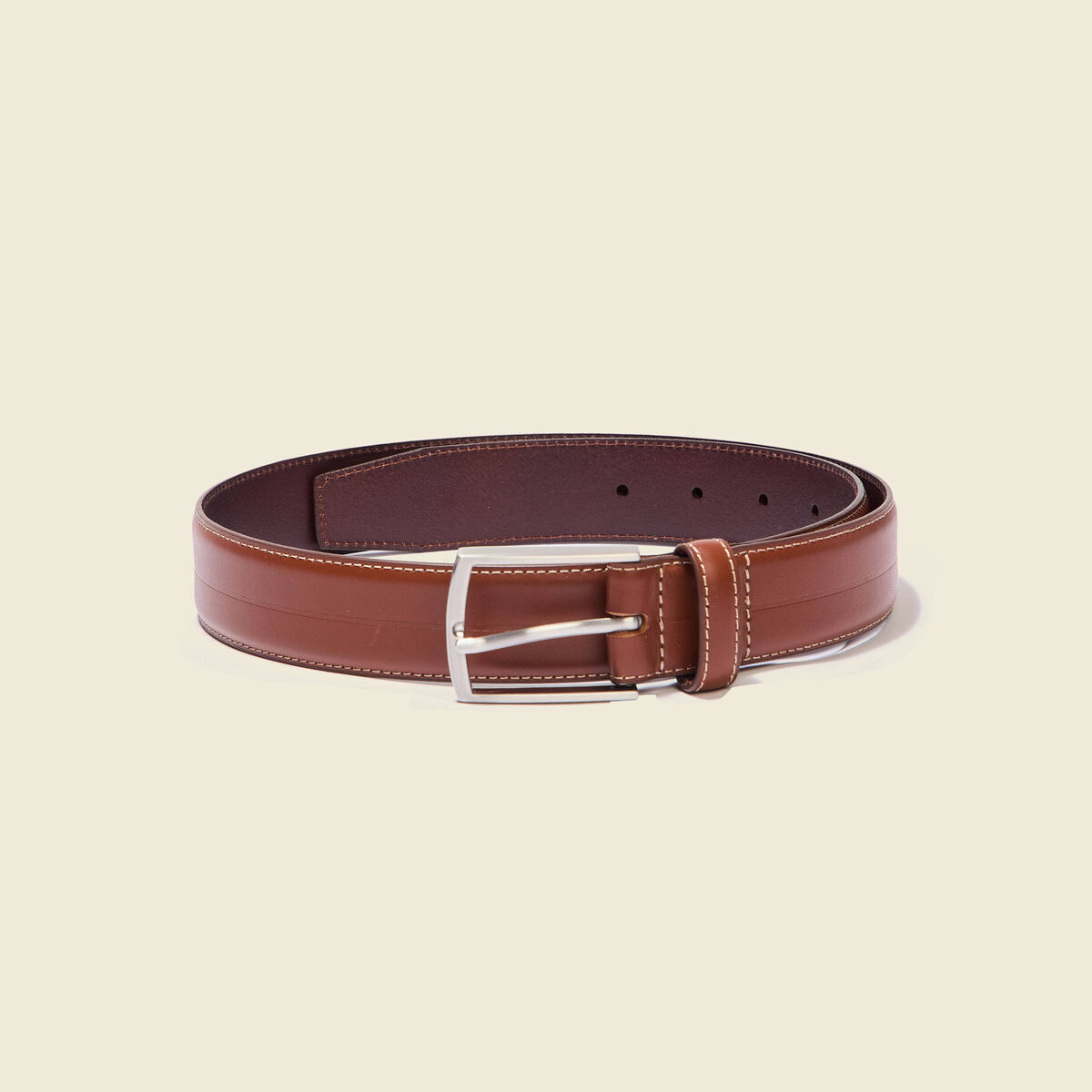 Ceinture en cuir marron homme