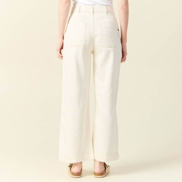 pantalon large denim blanc femme Pantalon large denim blanc femme