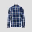 Chemise manches longues bleu marine homme