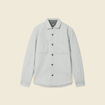 Surchemise boutonn&eacute;e gris fonc&eacute; homme