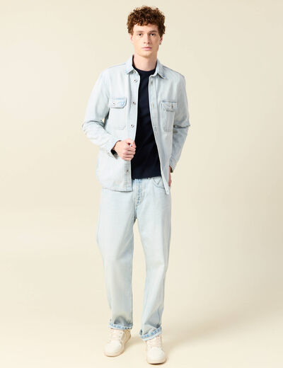 T-shirt éco-responsable bleu marine homme