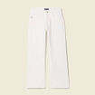 Pantalon éco-responsable denim blanc femme