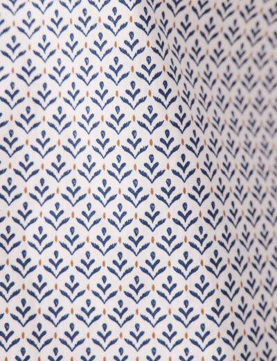 Chemise en coton manches longues blanc homme