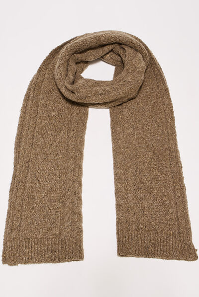 Écharpe marron homme