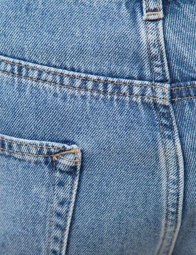 Jeans regular longueur 32 denim bleach homme