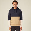 Sweat à capuche bleu marine homme