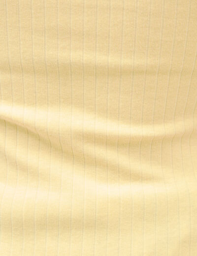 D&eacute;bardeur sans manches jaune pastel femme