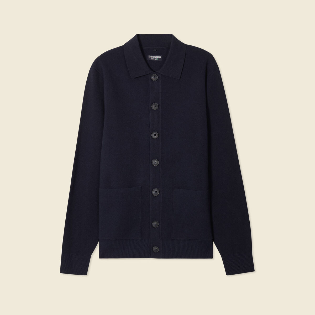 Gilet manches longues bleu marine homme
