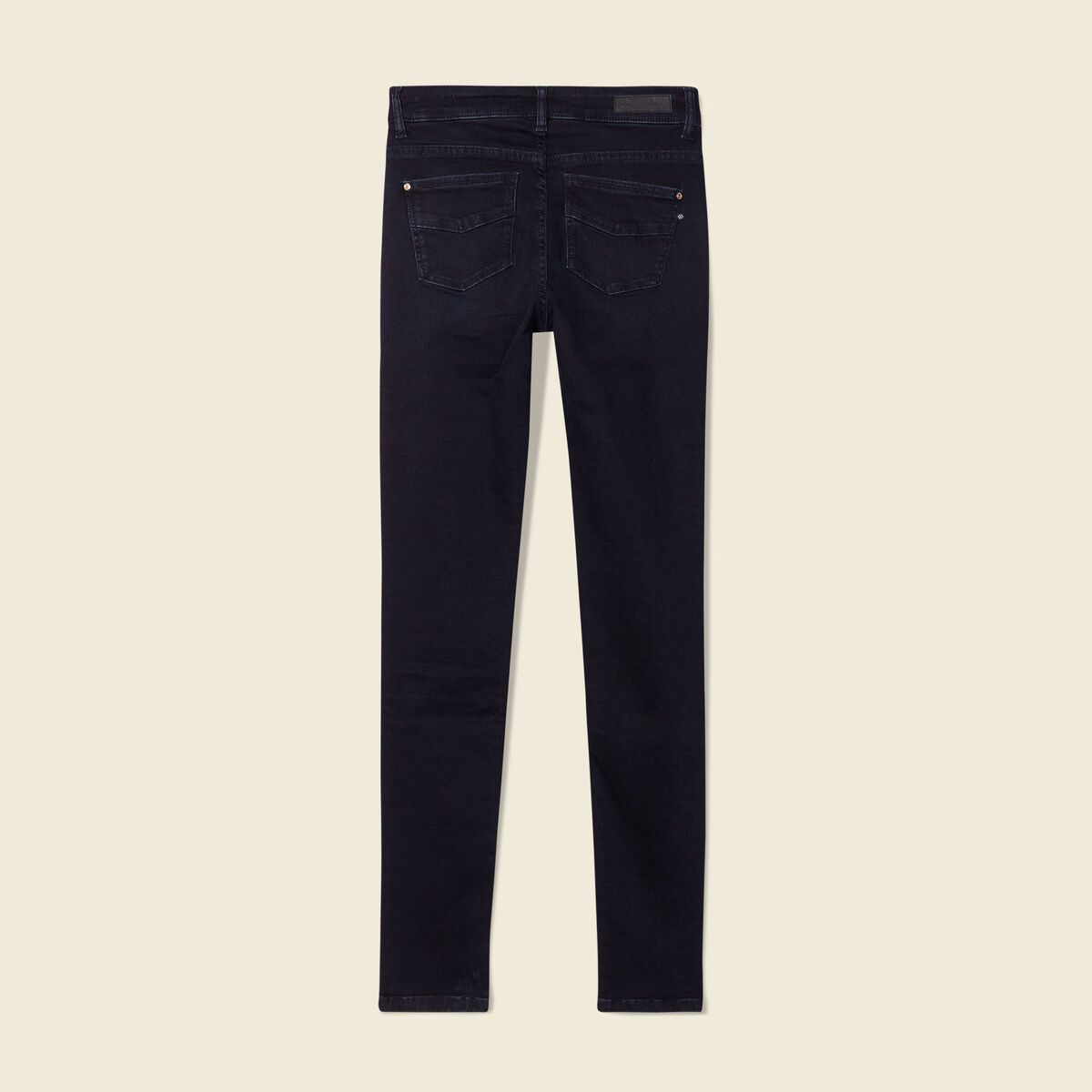 Jeans skinny taille haute denim blue black femme