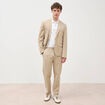 Veste blazer stretch beige homme