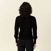 Pull manches longues noir femme
