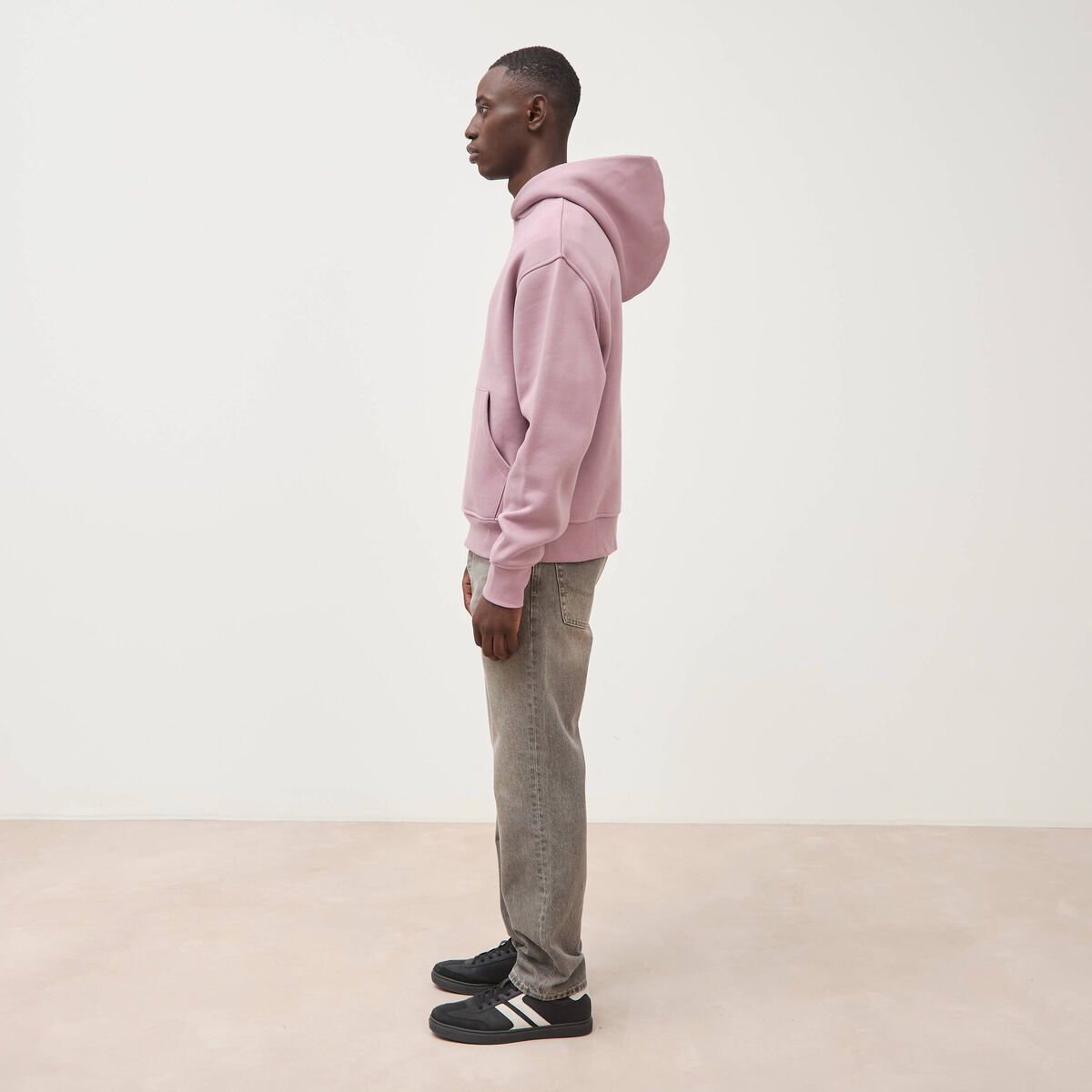 Sweat ample &agrave; capuche manches longues parme homme