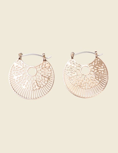Boucles d'oreilles créoles couleur or femme