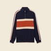 Sweat manches longues orange foncé homme