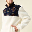 Sweat col camionneur ecru homme