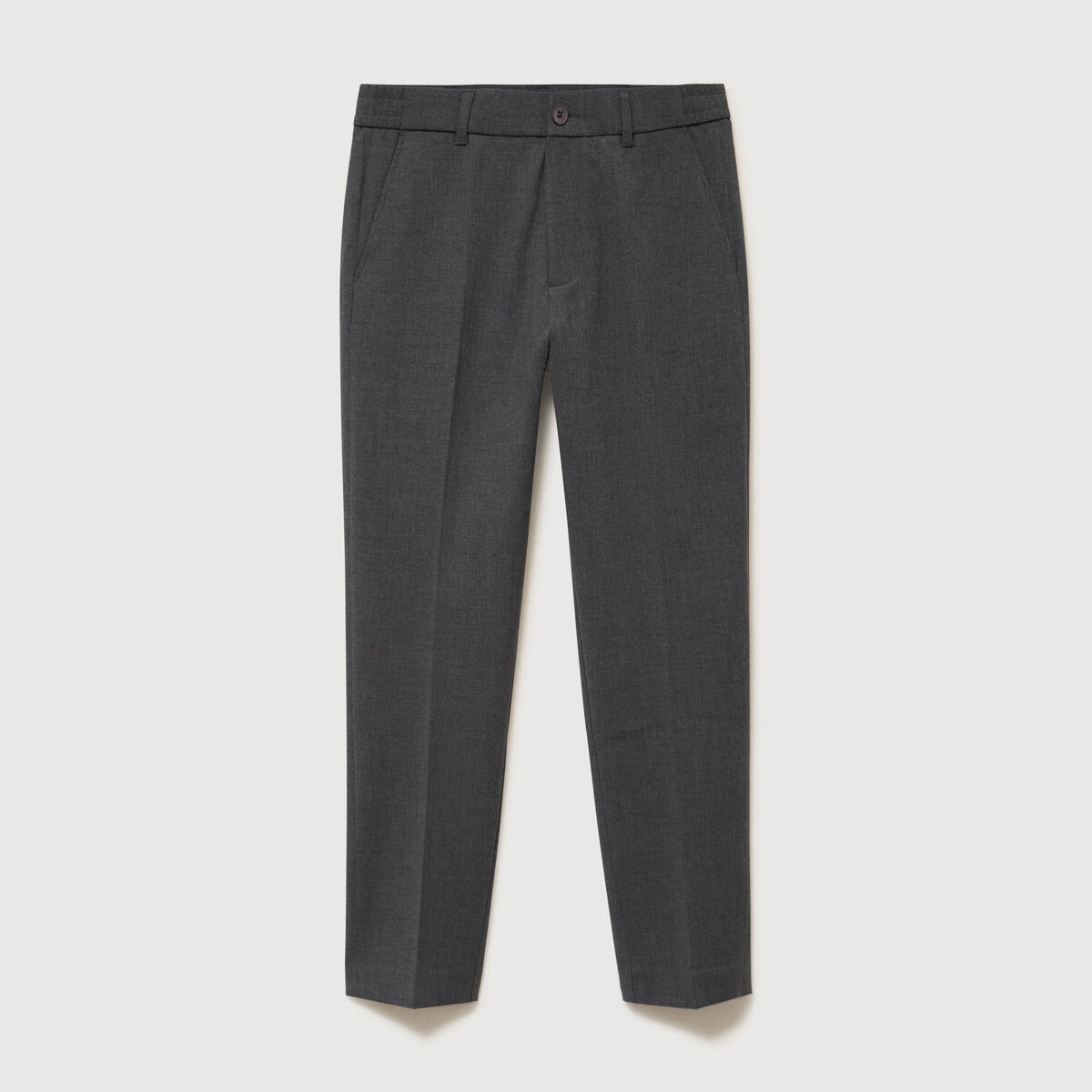 Pantalon droit longueur 32 gris fonc&eacute; homme