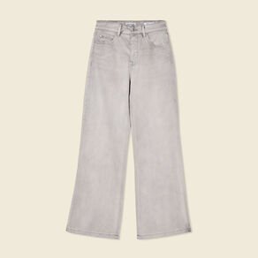 jeans large eco responsable denim gris clair femme Jeans large éco-responsable denim gris clair femme