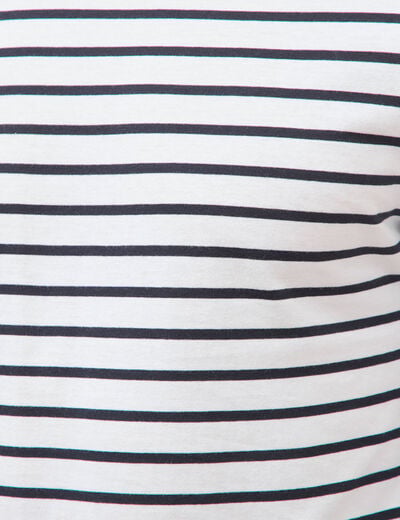 Marini&egrave;re manches longues col rond bleu marine homme