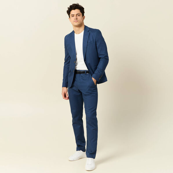 Veste blazer cintré bleu foncé homme