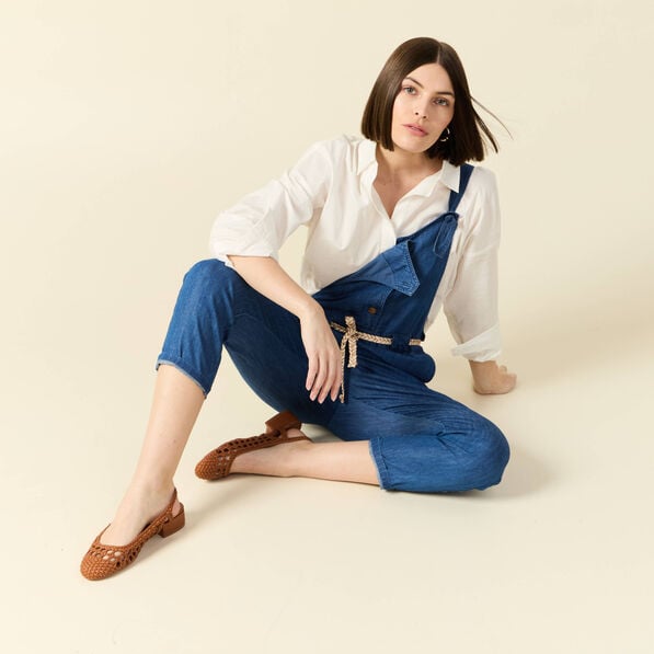 salopette en denim denim stone femme Salopette en denim denim stone femme
