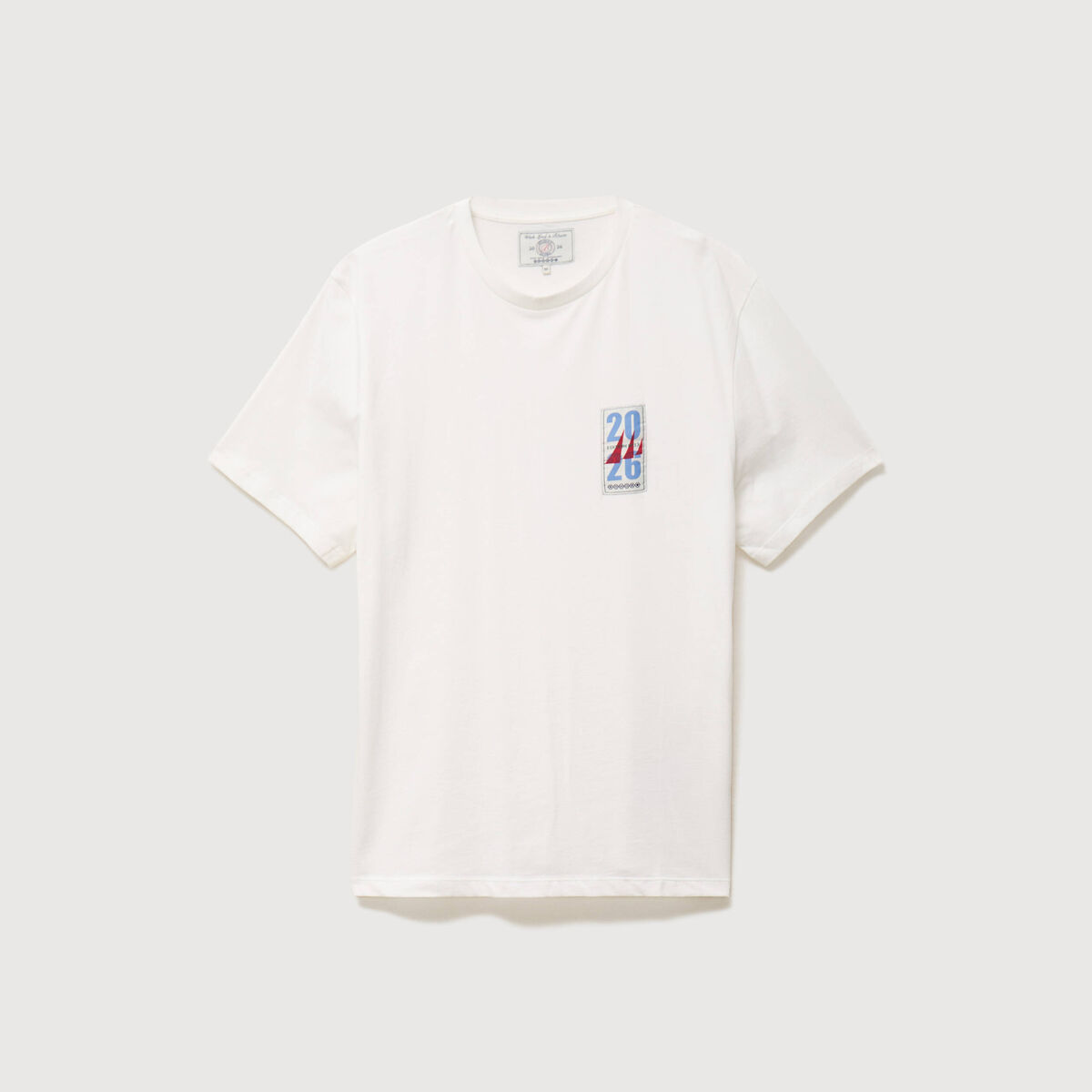 T-shirt en coton ecru homme