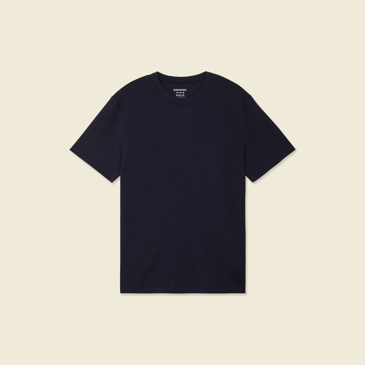 T-shirt en coton manches courtes bleu marine homme