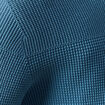 Pull col rond manches longues en coton bleu gris homme