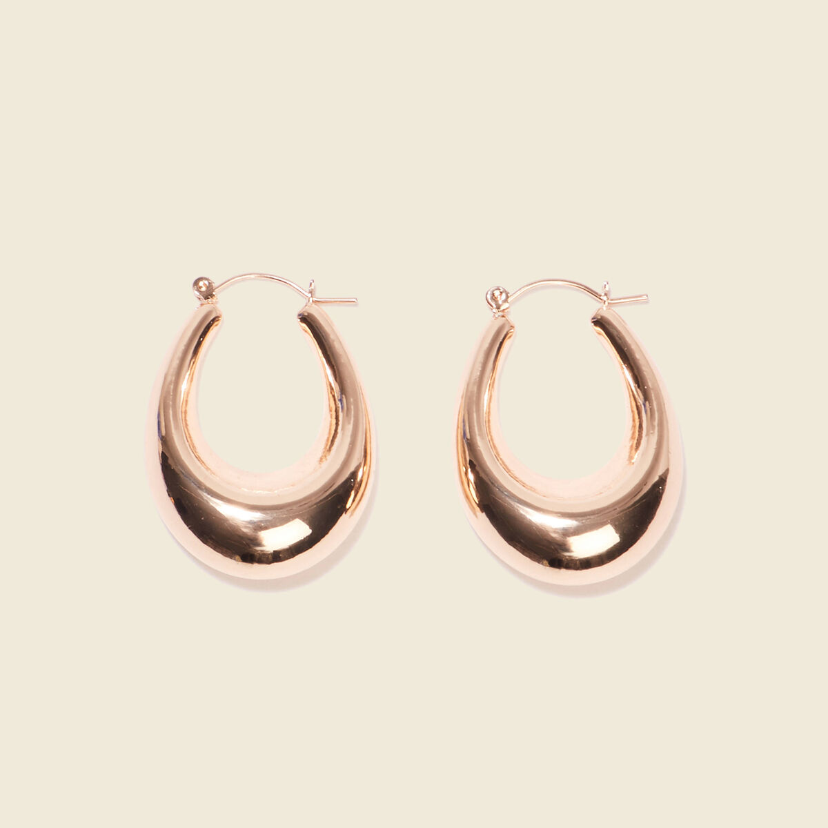 Boucles d'oreilles créoles couleur or femme