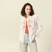 Chemise manches longues ecru femme