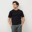T-shirt en coton manches courtes noir homme