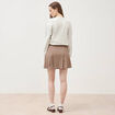Mini-jupe doubl&eacute;e ficelle femme