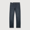 Jeans regular used denim gris homme