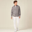 Chemise manches longues vert kaki homme