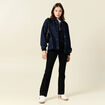 Jeans bootcut denim noir femme