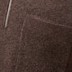 Pull droit manches longues marron fonc&eacute; homme