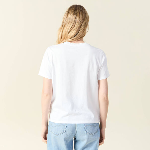 t shirt manches courtes blanc femme T-shirt manches courtes blanc femme