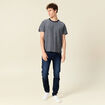 T-shirt manches courtes bleu marine homme